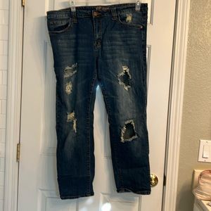 Size 18/20 VIP Jeans dark wash with stretch.